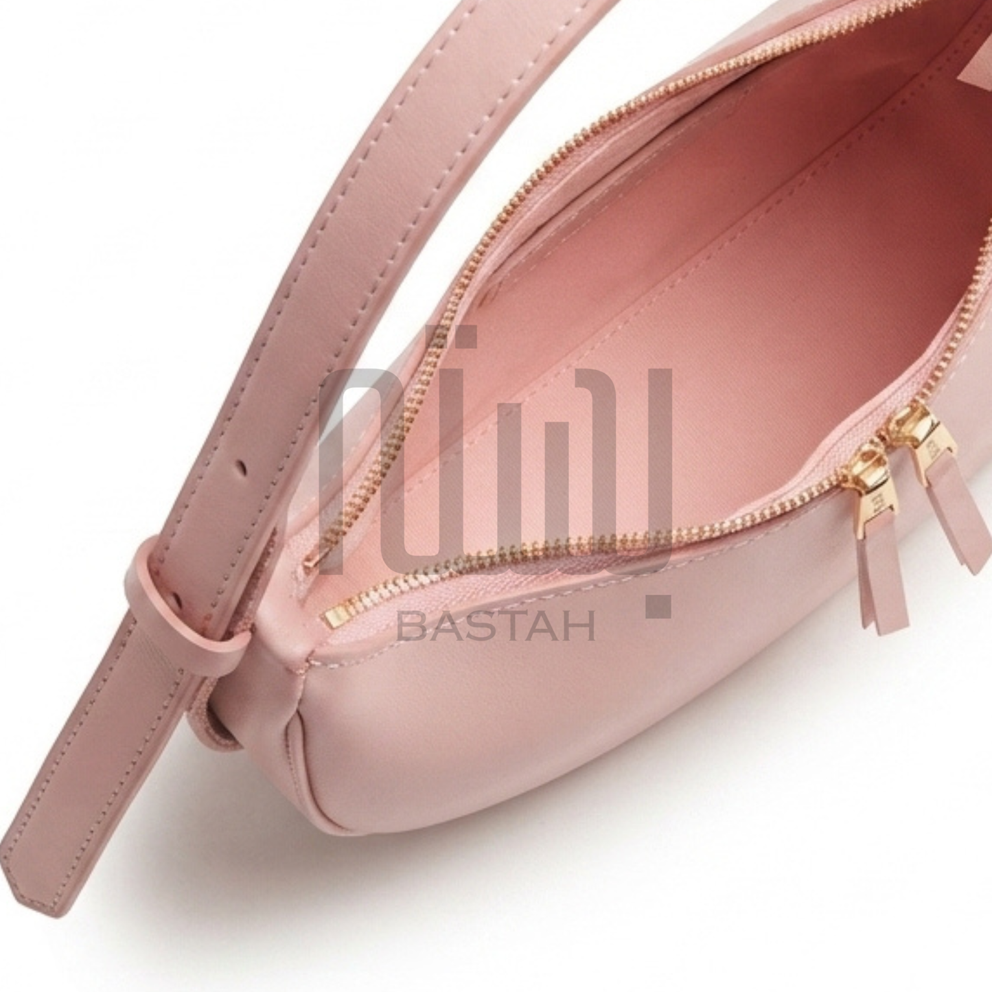Luna Crescent Hobo Bag "Blush Pink"