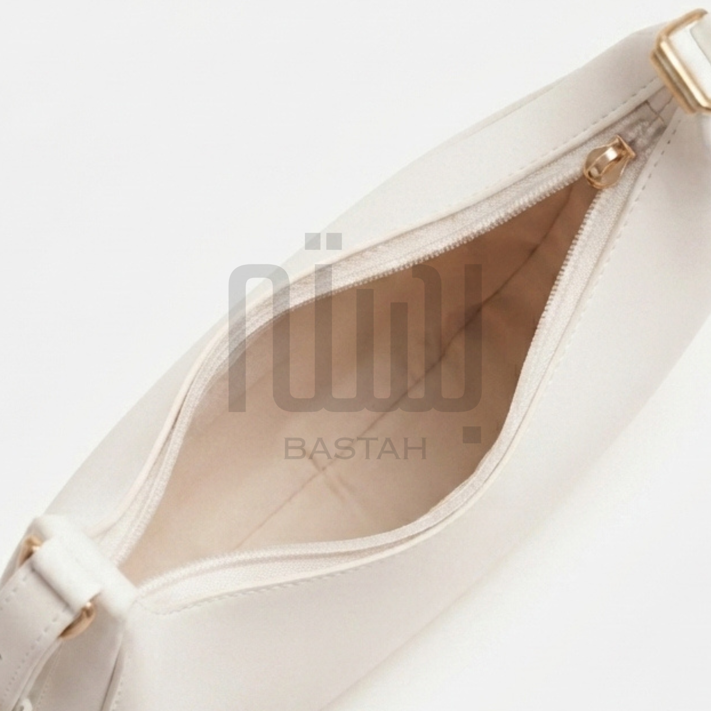 Luna Crescent Hobo Bag "White"