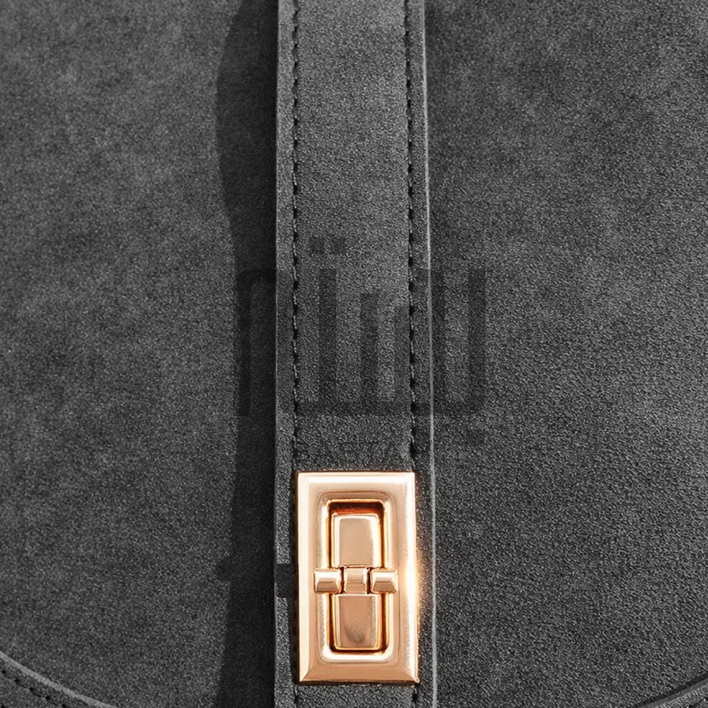 Solenne Crossbody Bag "Coal Black"