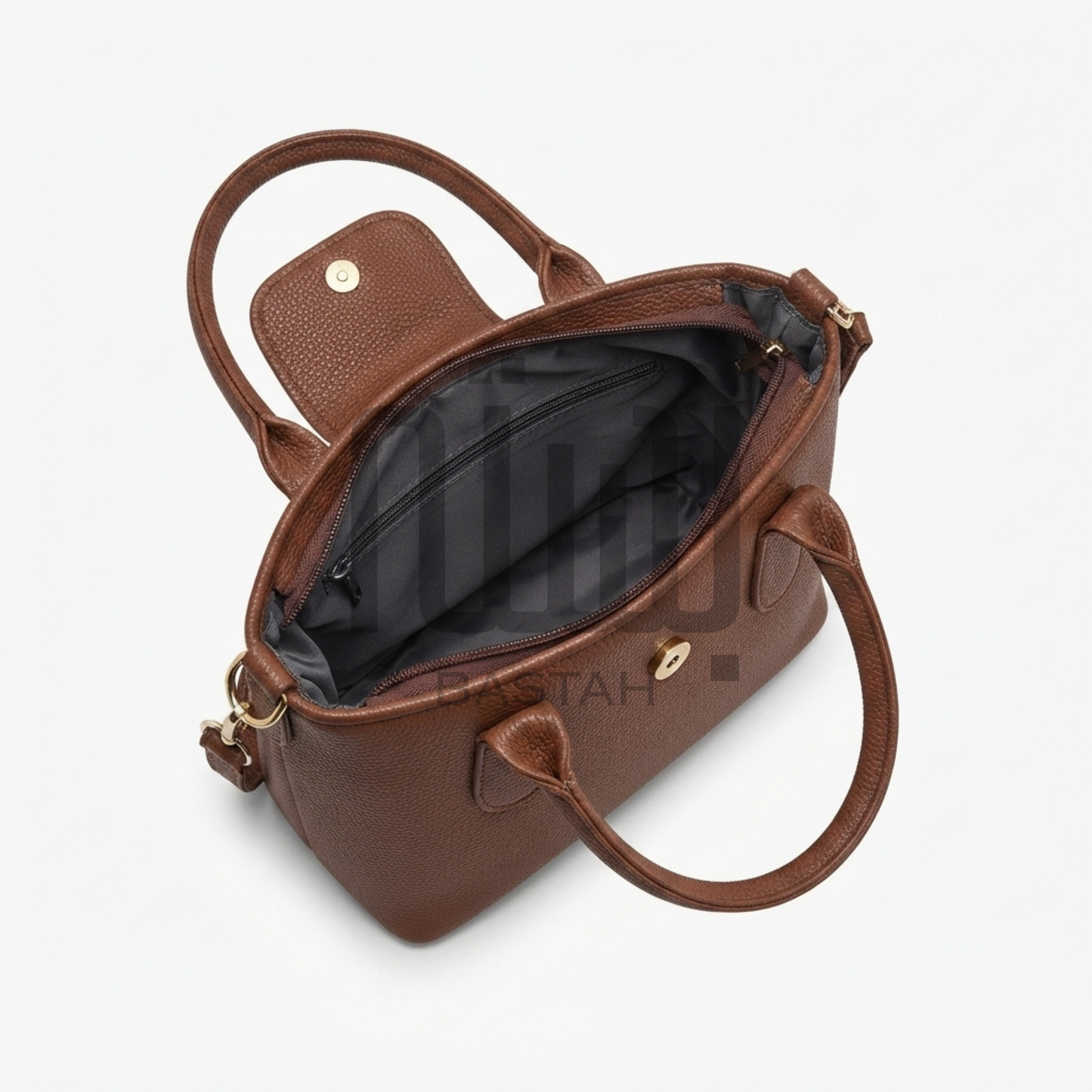 Noir Satchel Purse "Dark Brown"