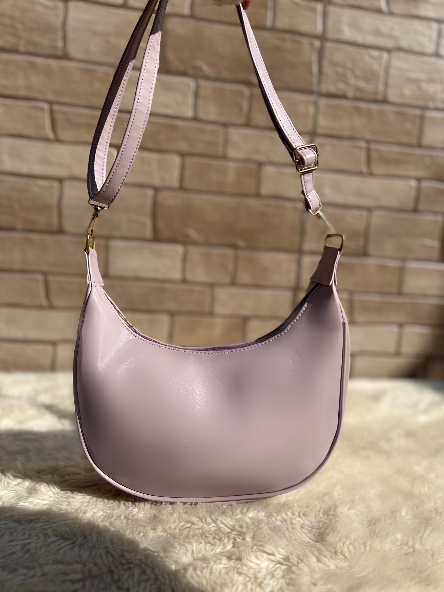 Crossbody Hobo Bag “Lavender Moon”