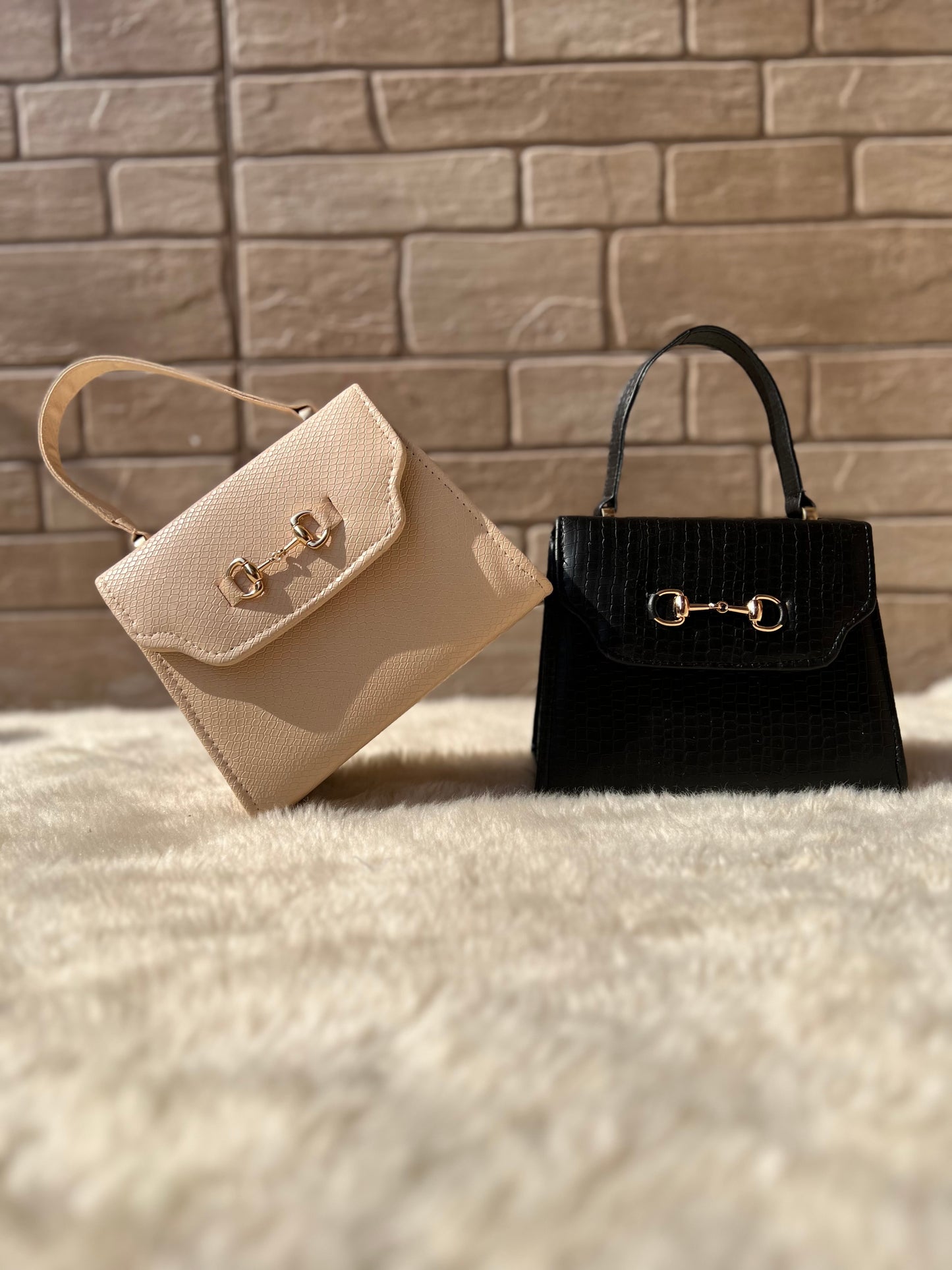 Versatile Amphibian Mini Hand bag “Bisque”