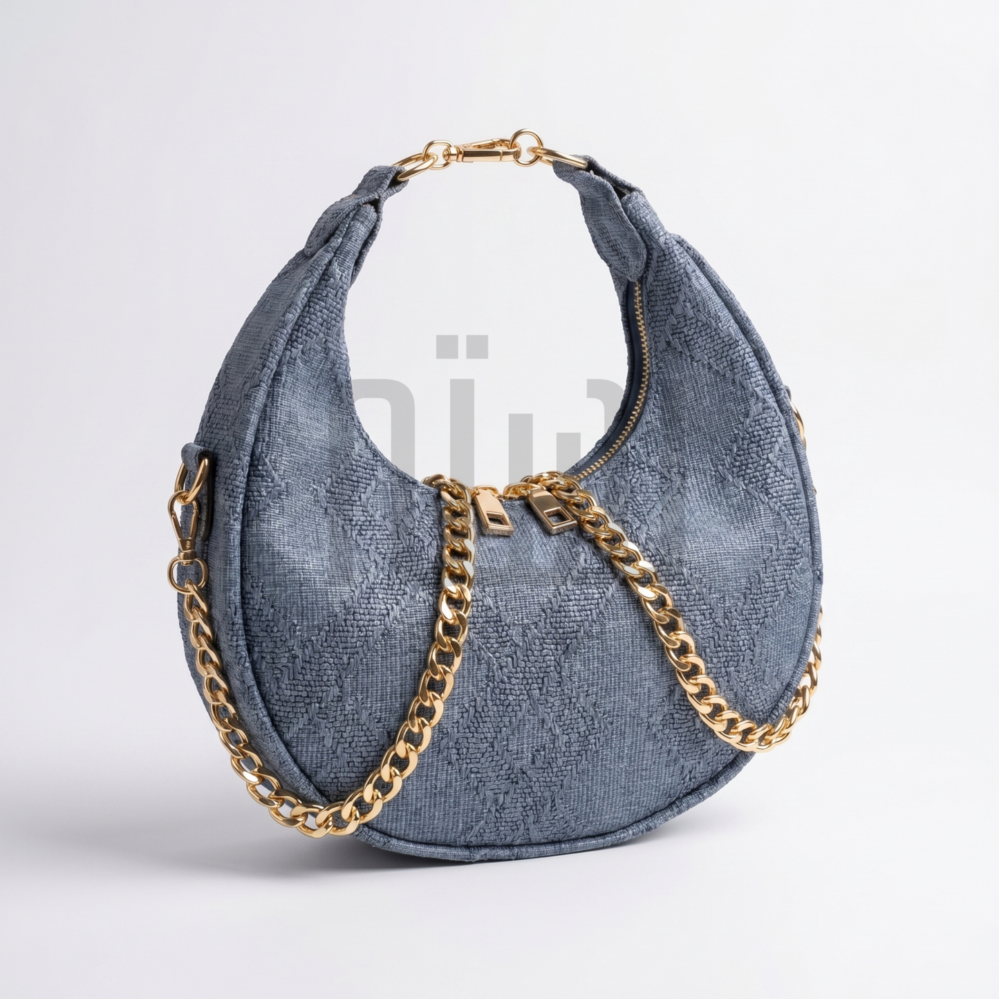 The Dune Crescent Bag — Slate