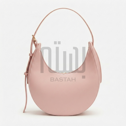 Luna Crescent Hobo Bag "Blush Pink"