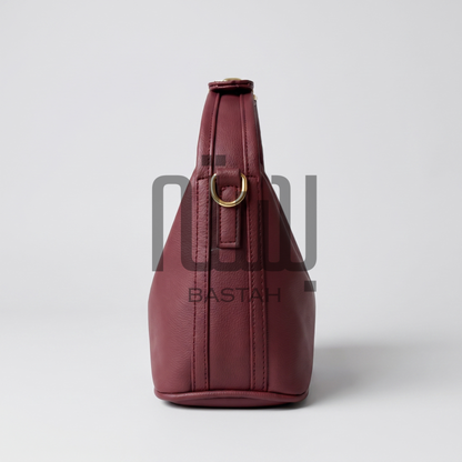 Noir Hobo Bag "Dark Wine"