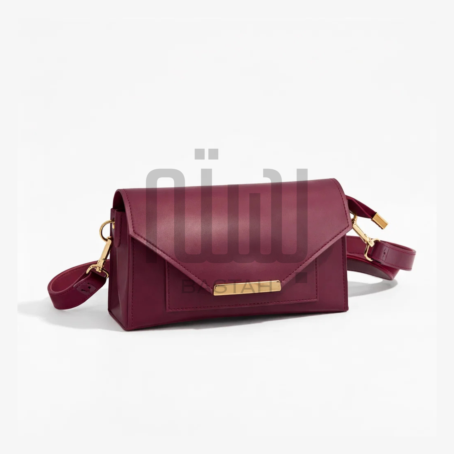 Snap Mini Crossbody Bag "Maroon"
