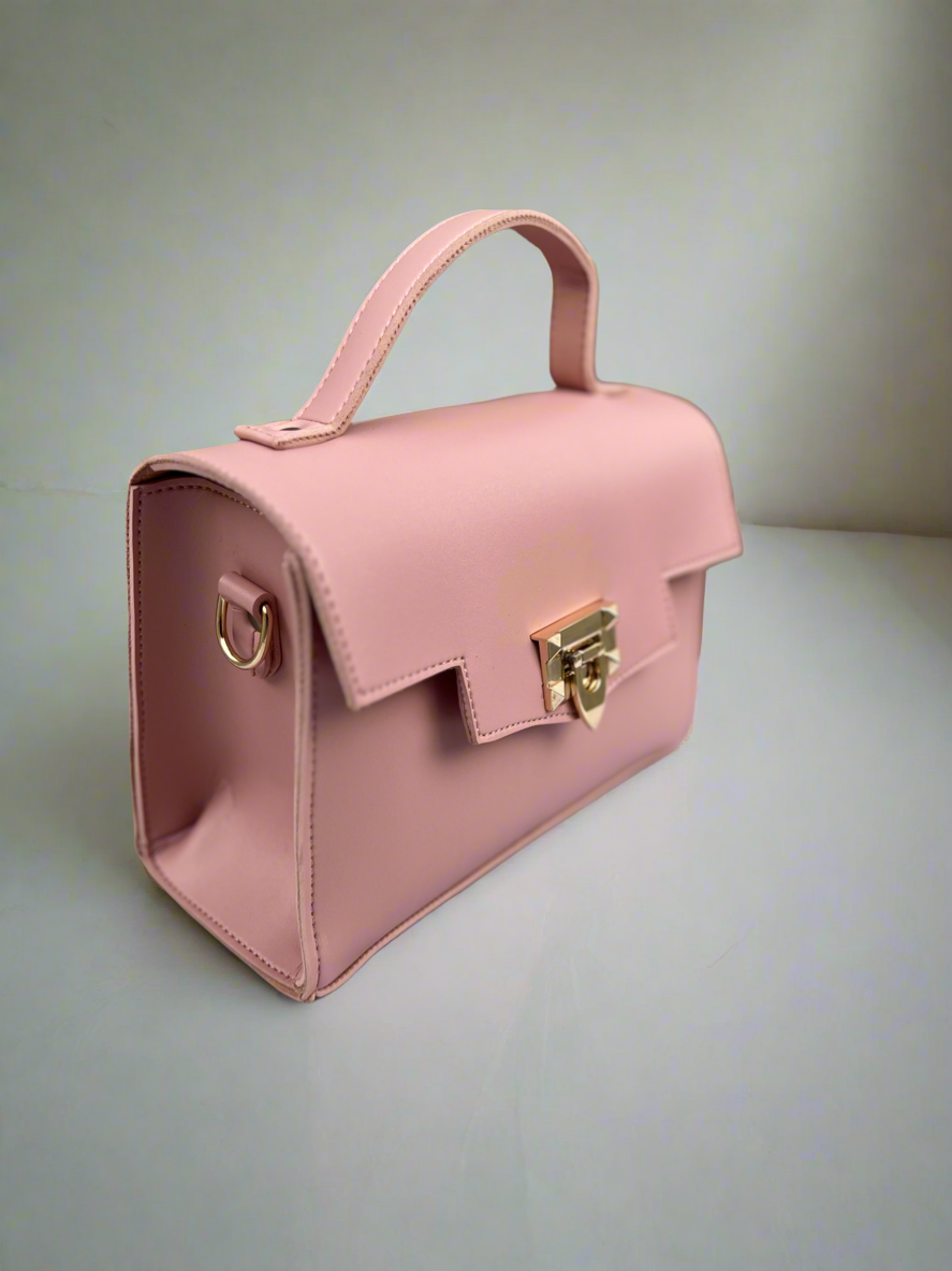 Aurum Chic Crossbody Bag “Light Pink”