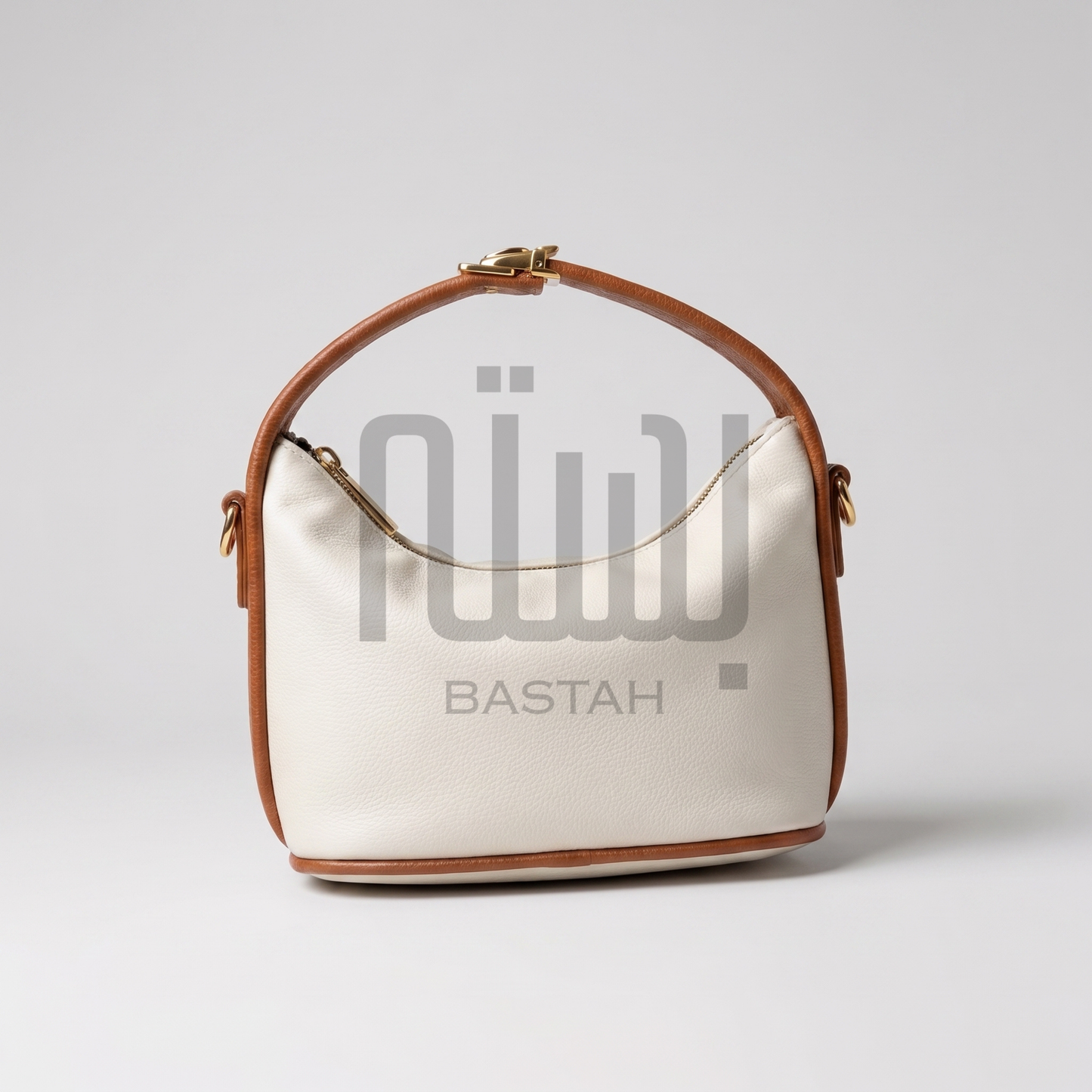 Noir Hobo Bag "Vanilla Trim"