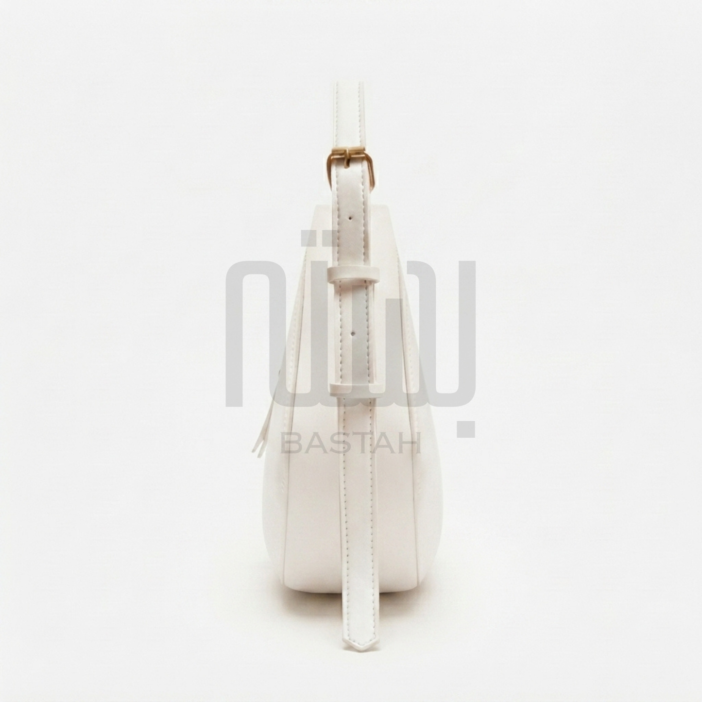 Luna Crescent Hobo Bag "White"