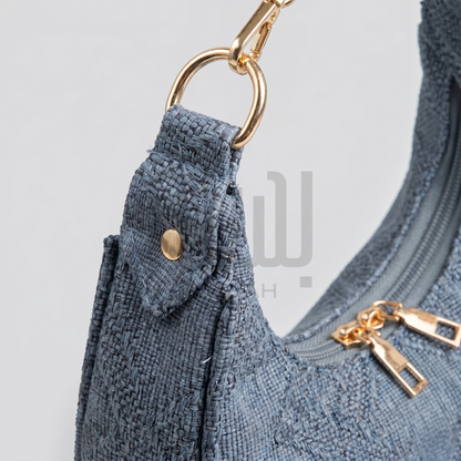 The Dune Crescent Bag — Slate