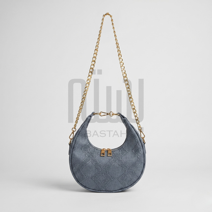 The Dune Crescent Bag — Slate