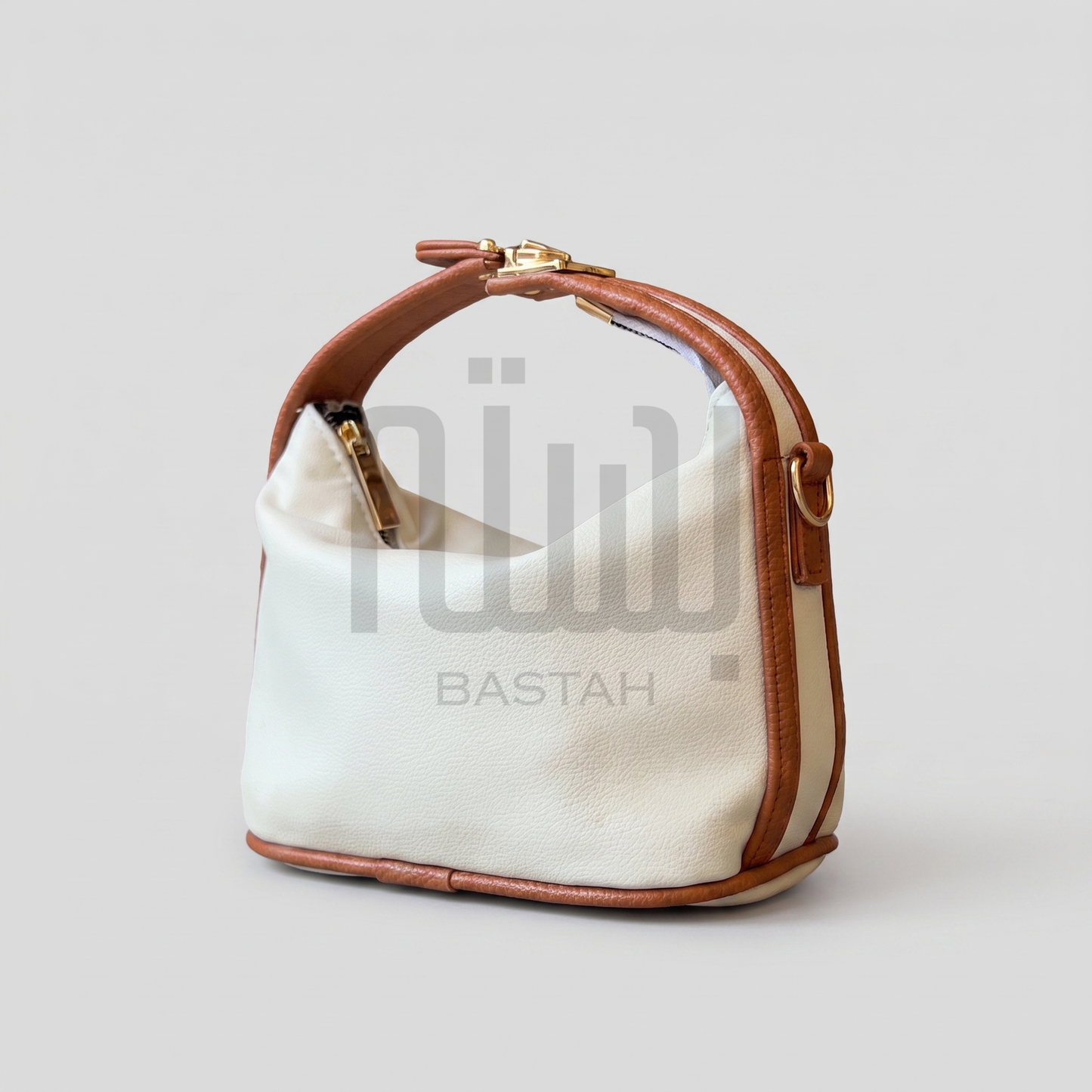 Noir Hobo Bag "Vanilla Trim"
