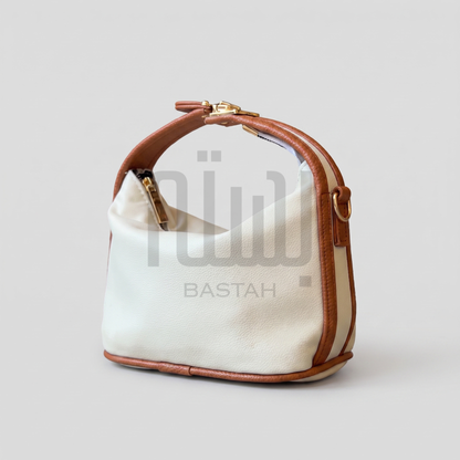 Noir Hobo Bag "Vanilla Trim"