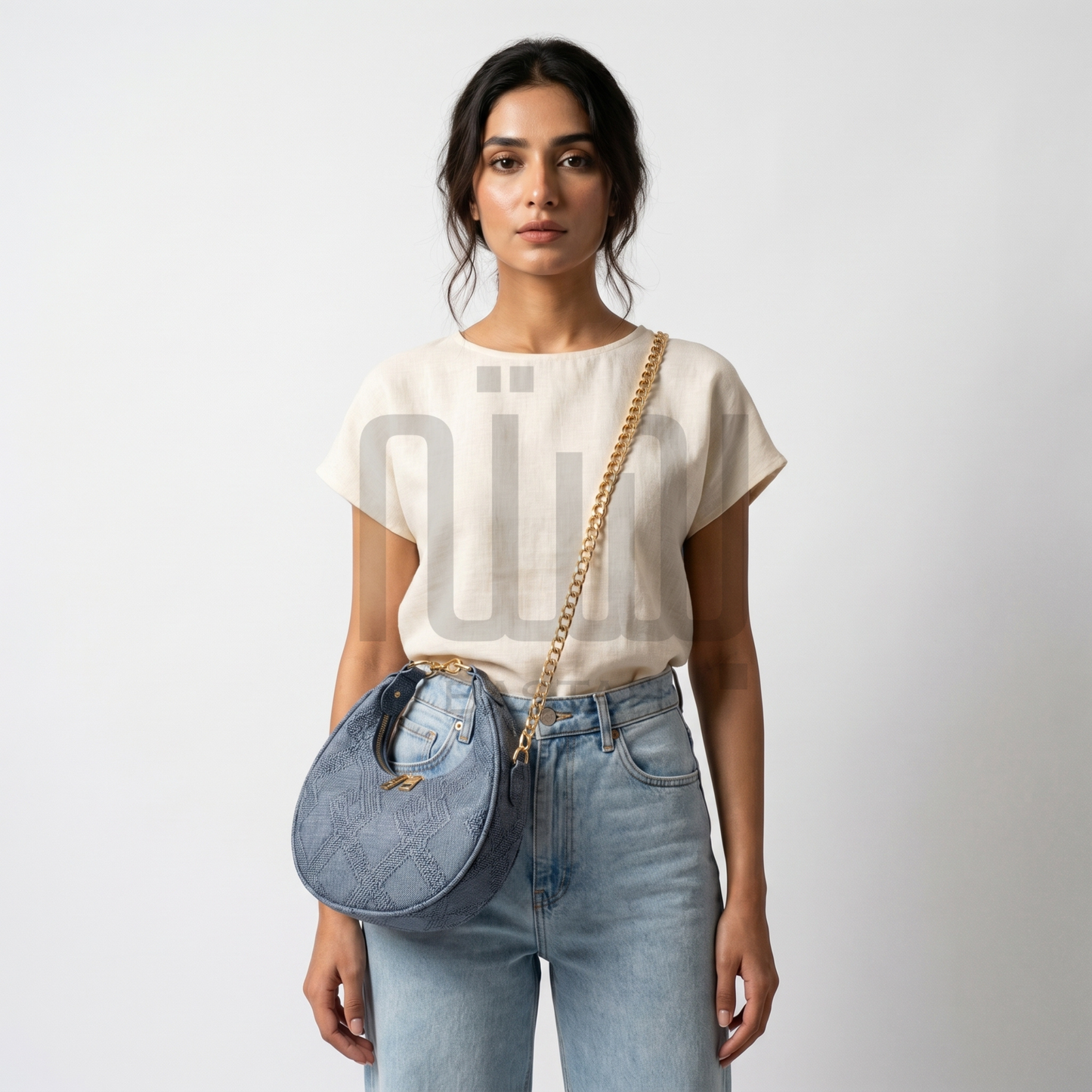 The Dune Crescent Bag — Slate