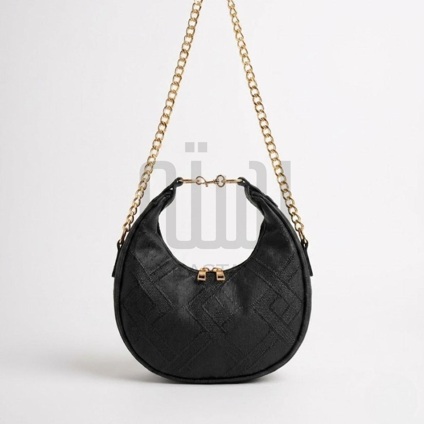 The Dune Crescent Bag — Black