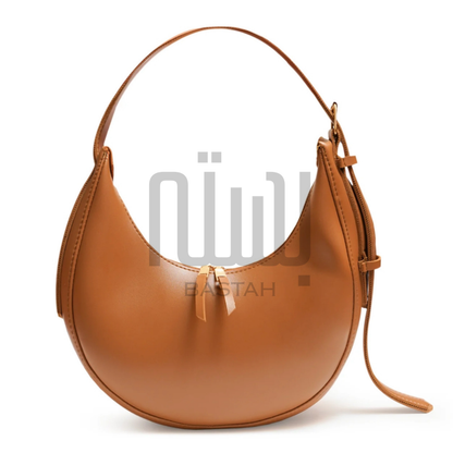 Luna Crescent Hobo Bag "Brown"
