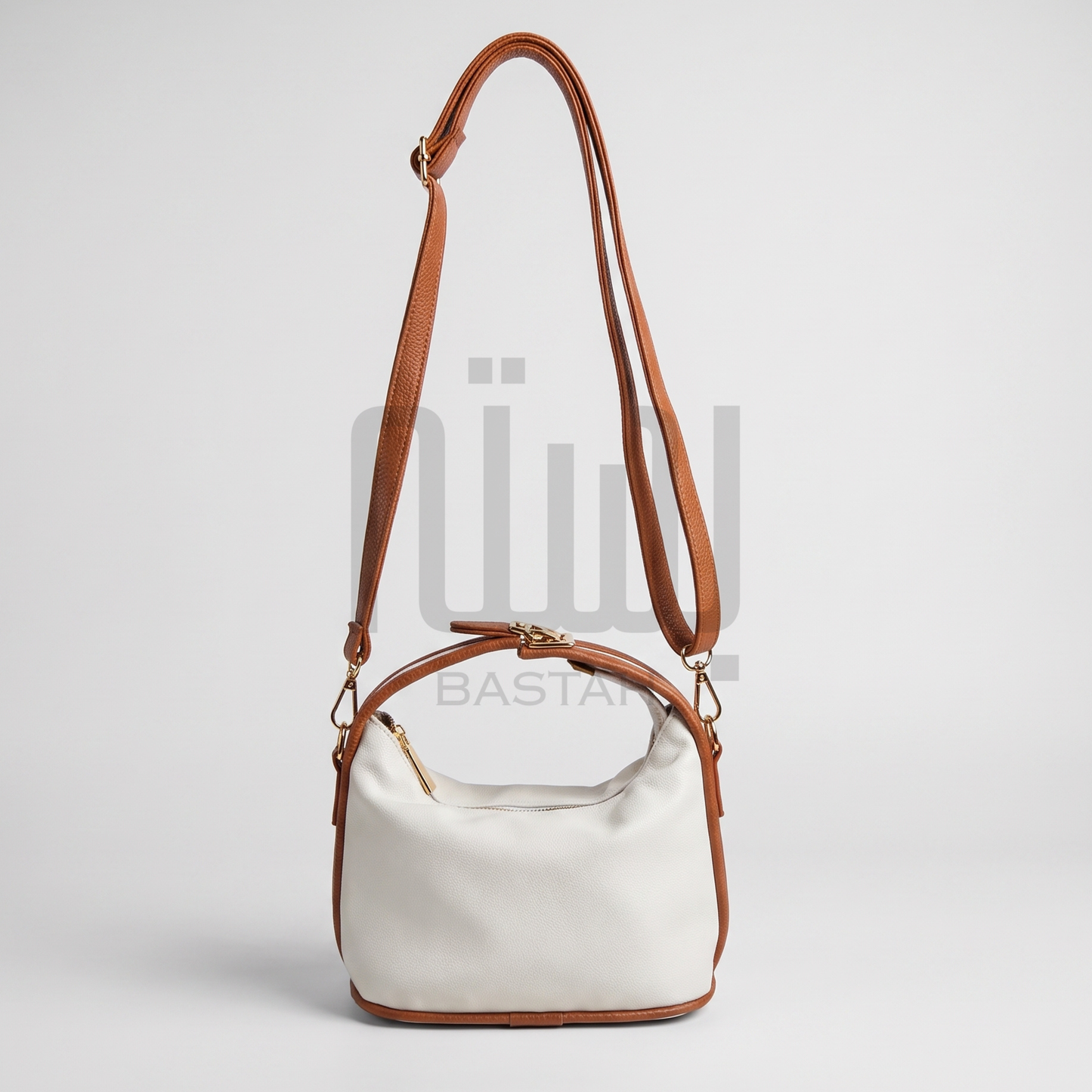 Noir Hobo Bag "Vanilla Trim"