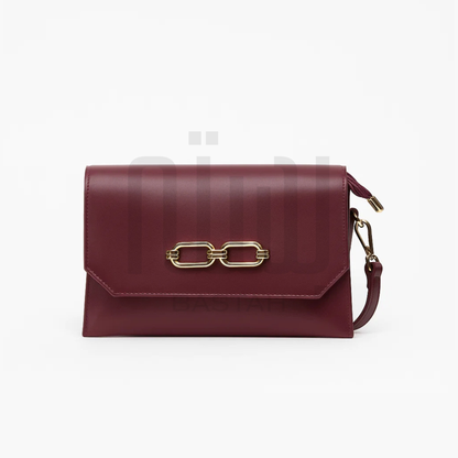 Casual Chic Crossbody Bag "Burgundy"
