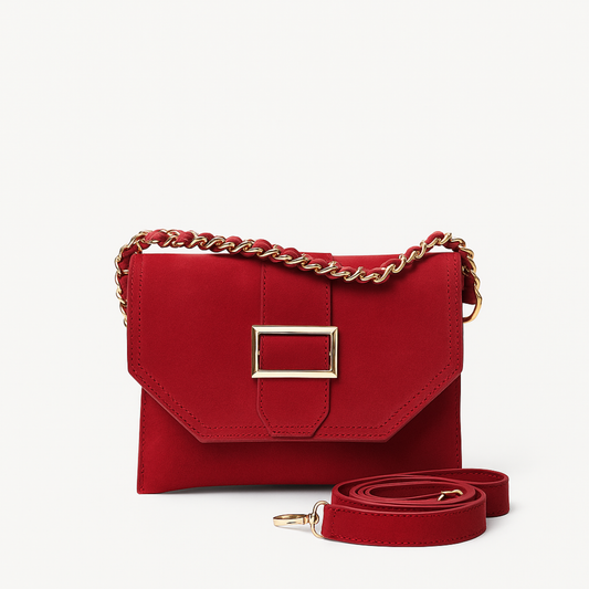 Halo Crossbody Bag "Scarlet Red"