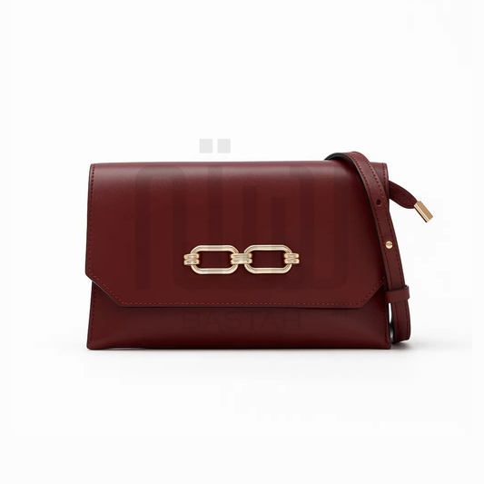 Casual Chic Crossbody Bag "Burgundy"