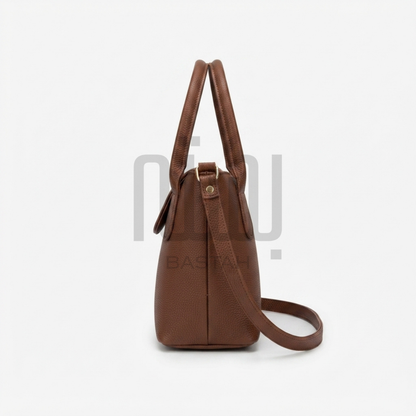 Noir Satchel Purse "Dark Brown"