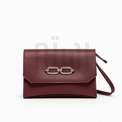 Casual Chic Crossbody Bag "Burgundy"