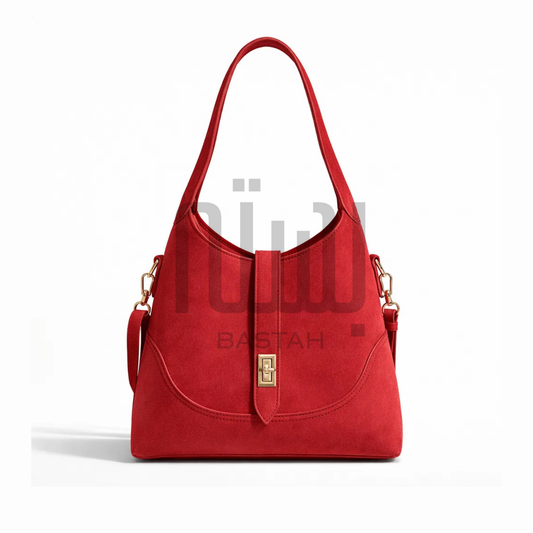 Solenne Crossbody Bag "Lava Red"