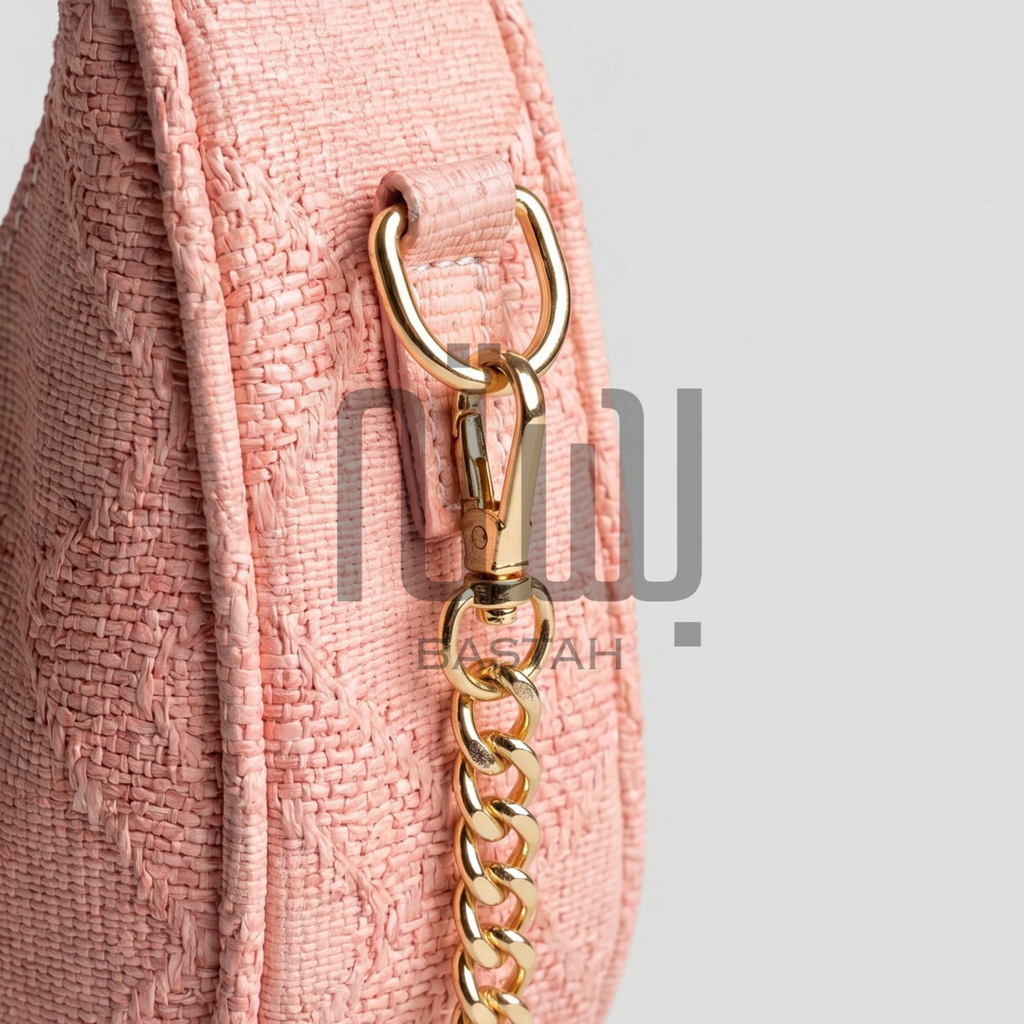 The Dune Crescent Bag — Blush