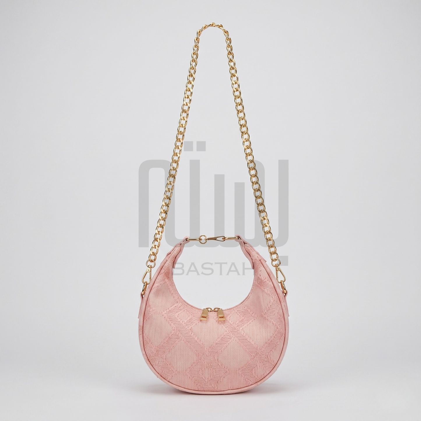 The Dune Crescent Bag — Blush