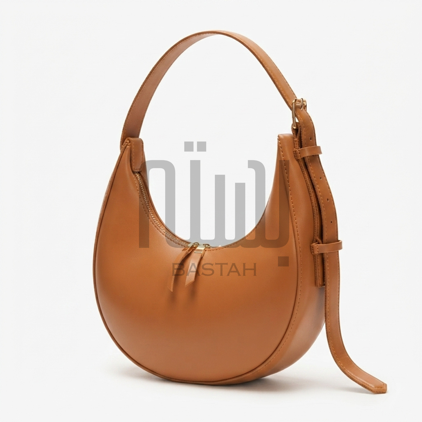 Luna Crescent Hobo Bag "Brown"