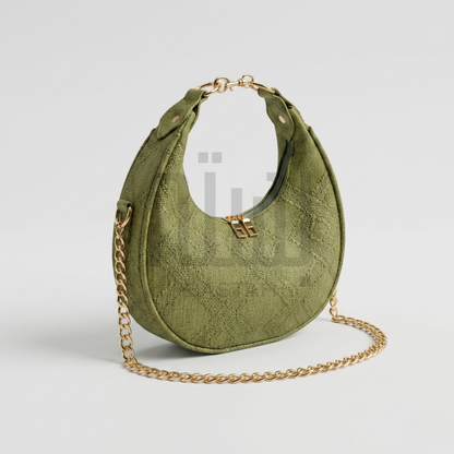 The Dune Crescent Bag — Olive