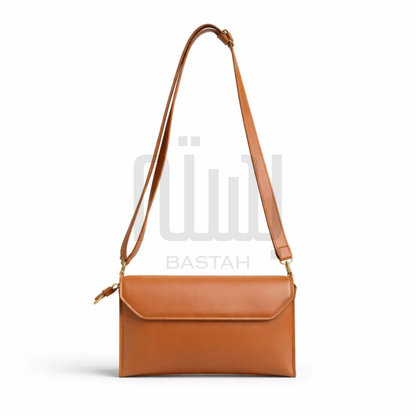 Snap Mini Crossbody Bag "Brown"