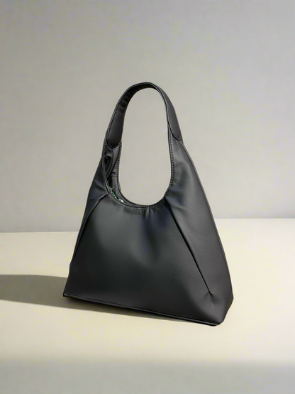 Faux Leather Hobo “Black”