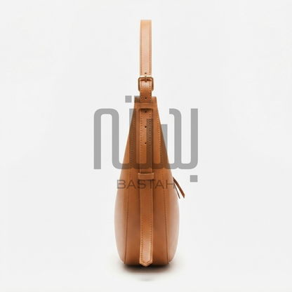 Luna Crescent Hobo Bag "Brown"