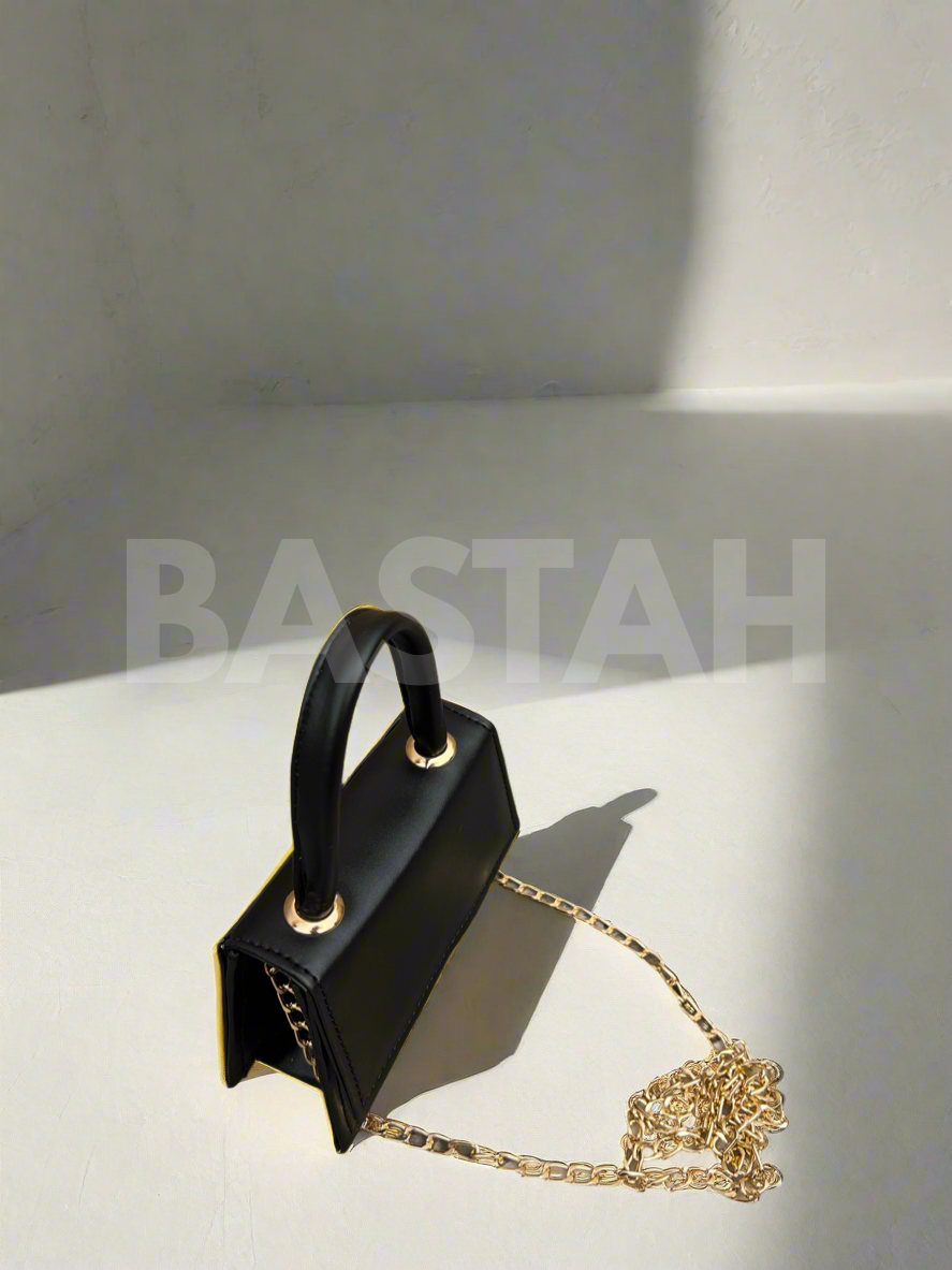 Mini Muse Top Handle Crossbody Bag “Black”