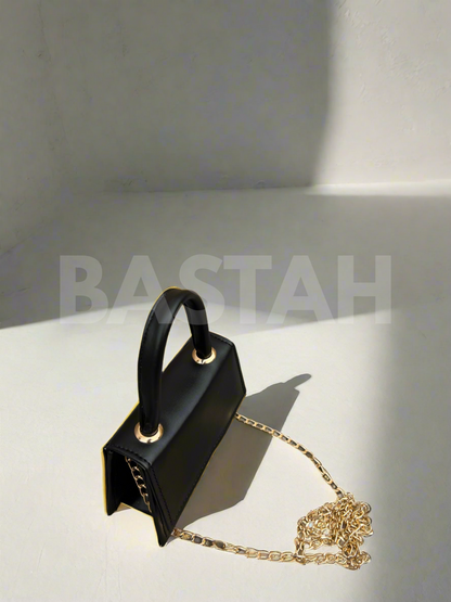 Mini Muse Top Handle Crossbody Bag “Black”