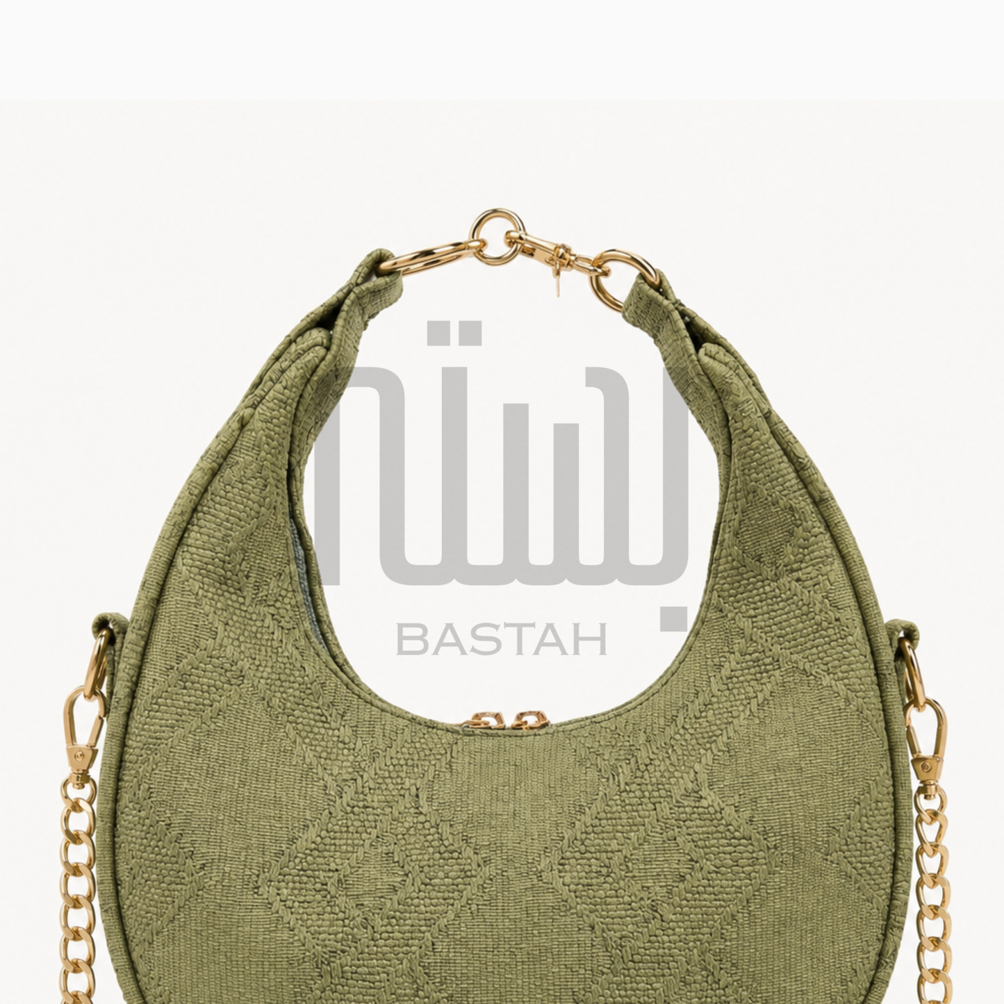 The Dune Crescent Bag — Olive