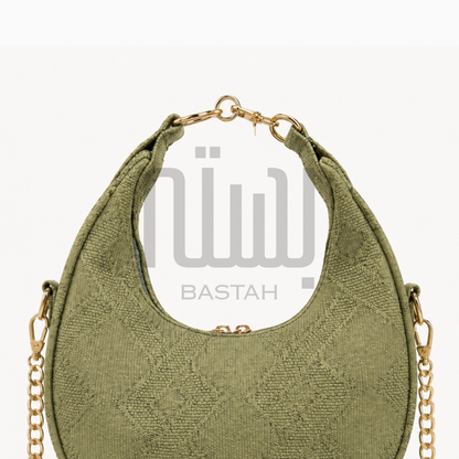 The Dune Crescent Bag — Olive