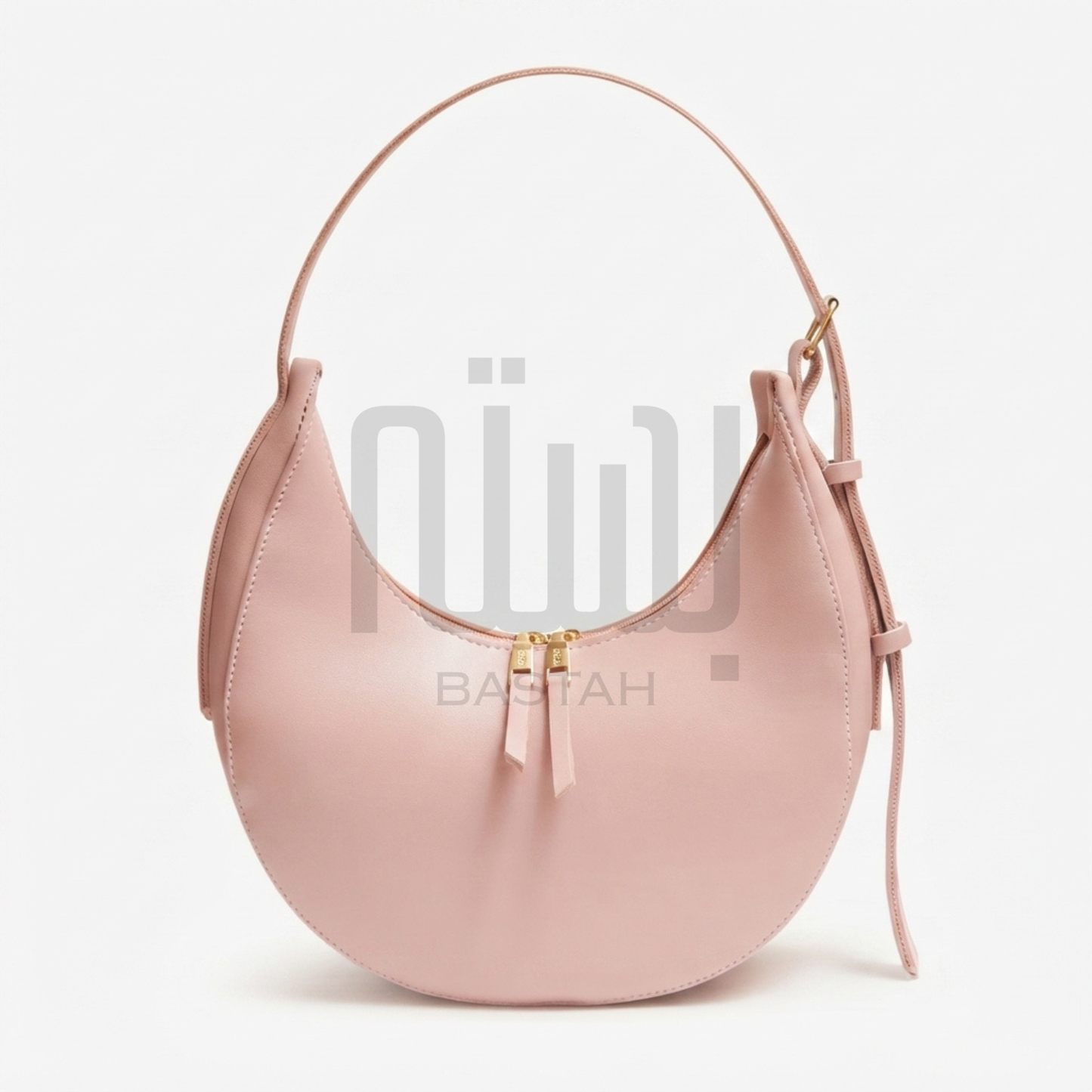 Luna Crescent Hobo Bag "Blush Pink"