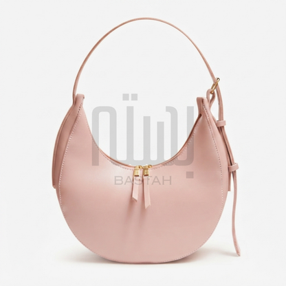 Luna Crescent Hobo Bag "Blush Pink"