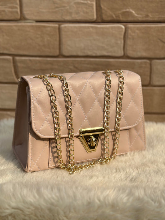 Crossbody Chain Bag “Tea Pink”