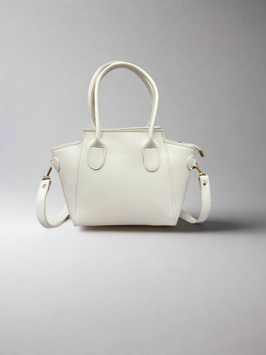 Petite Satchel Purse “Dove White”