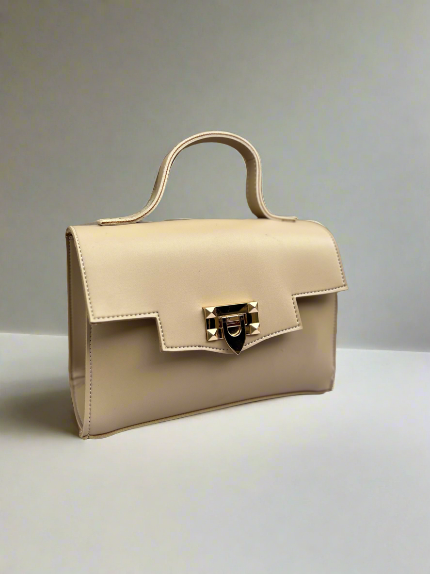 Aurum Chic Crossbody Bag “Sandy Beige”