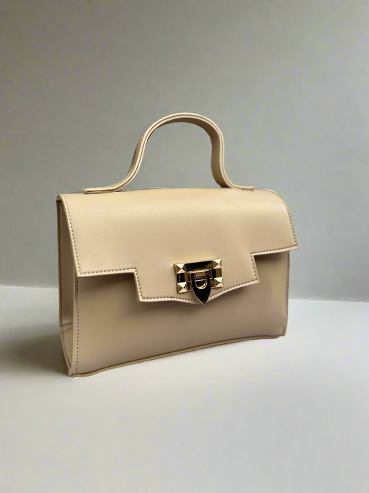 Aurum Chic Crossbody Bag “Sandy Beige”