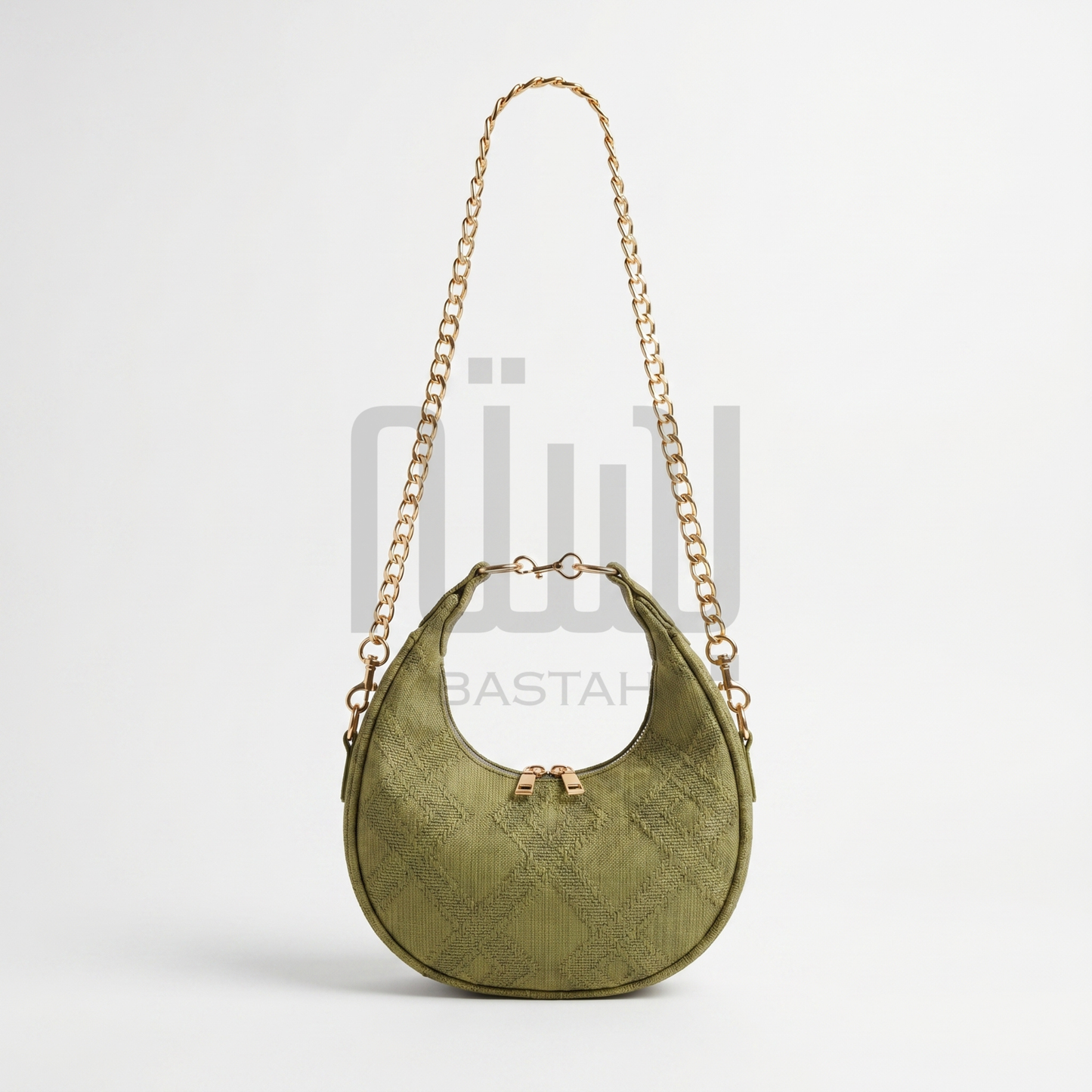 The Dune Crescent Bag — Olive