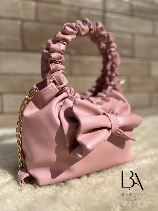 Ruched Bag (Pink)