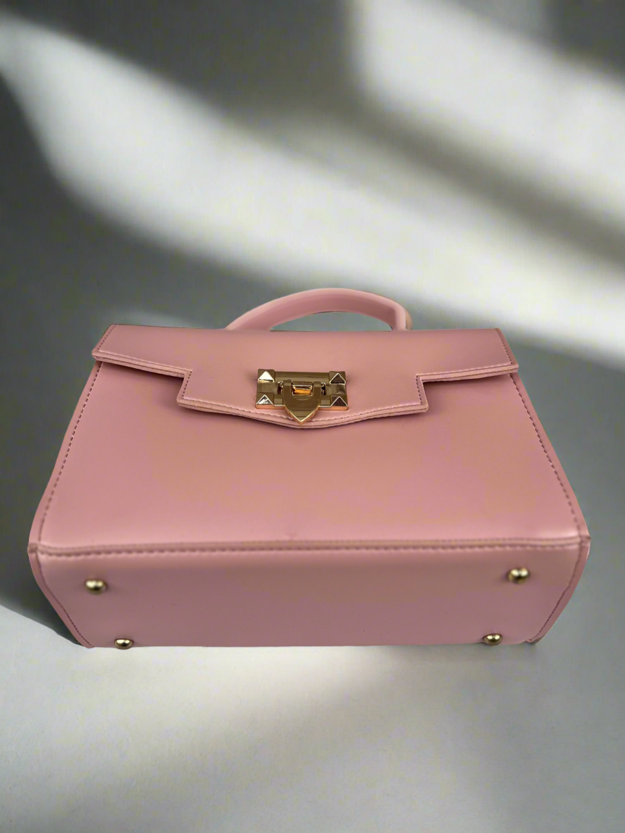 Aurum Chic Crossbody Bag “Light Pink”