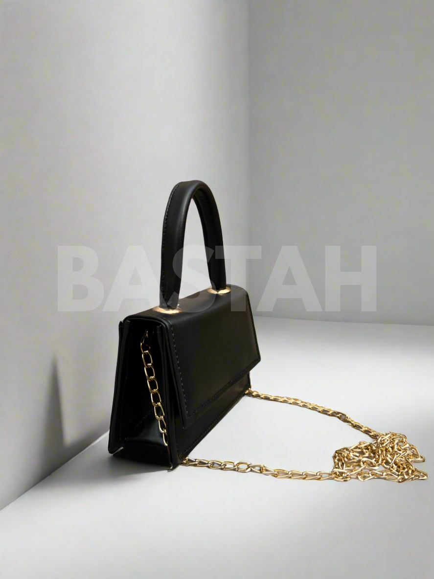 Mini Muse Top Handle Crossbody Bag “Black”