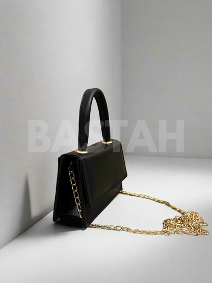 Mini Muse Top Handle Crossbody Bag “Black”