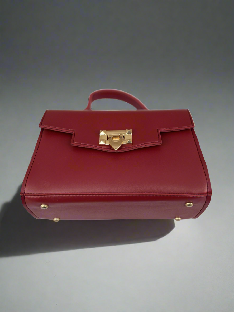 Aurum Chic Crossbody Bag “Burgundy”